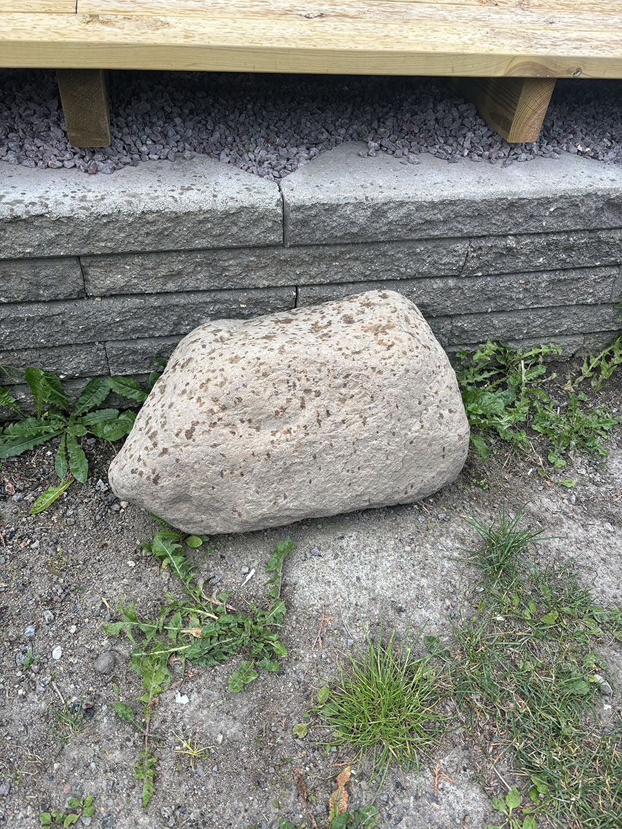 Stor stein ønskes fjernet